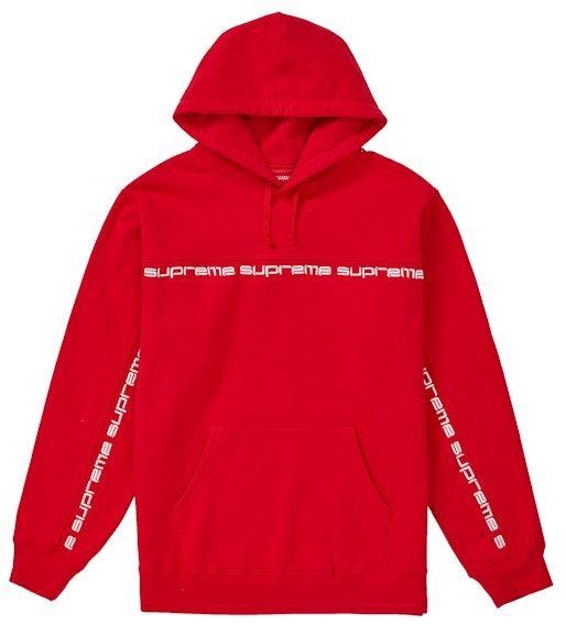 supreme-text-stripe-hooded-sweatshirt-red