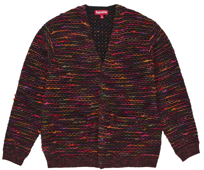 supreme-textured-cardigan-orange