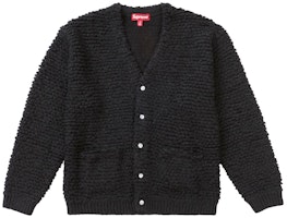 Supreme Textured Knotted Cardigan Black Supreme Textured Knotted Cardigan Black