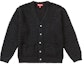 Buy Supreme Kardigan Ikatan Bertekstur Hitam