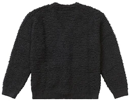 Order Supreme Textured Knotted Cardigan Black