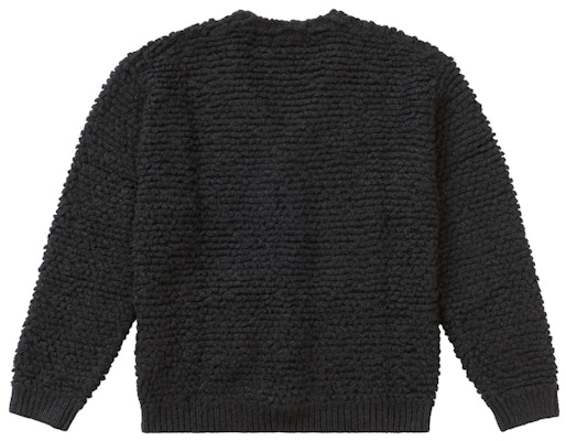 Supreme Kardigan Ikatan Bertekstur Hitam Order Supreme Kardigan Ikatan Bertekstur Hitam