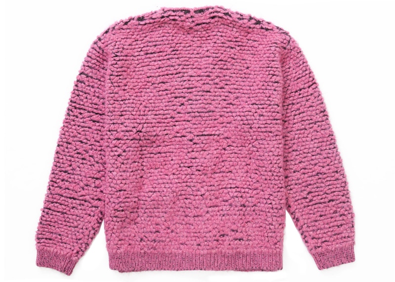 Order Supreme 粉色纹理针织开衫夹克