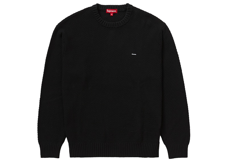 Buy Supreme Tekstur Kotak Kecil Sweater Hitam