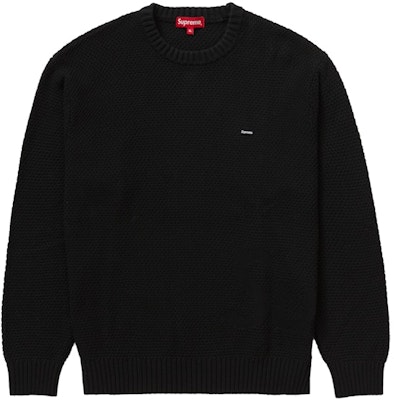 Supreme Tekstur Kotak Kecil Sweater Hitam Buy Supreme Tekstur Kotak Kecil Sweater Hitam