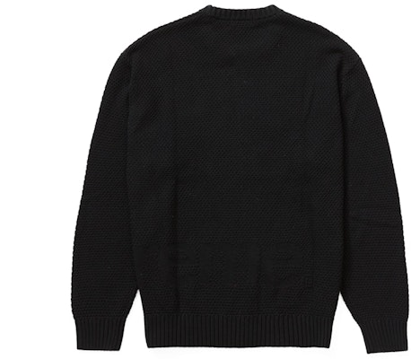 Supreme Tekstur Kotak Kecil Sweater Hitam Order Supreme Tekstur Kotak Kecil Sweater Hitam