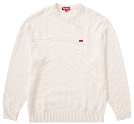 Supreme Tekstur Kotak Kecil Sweater Putih Buy Supreme Tekstur Kotak Kecil Sweater Putih