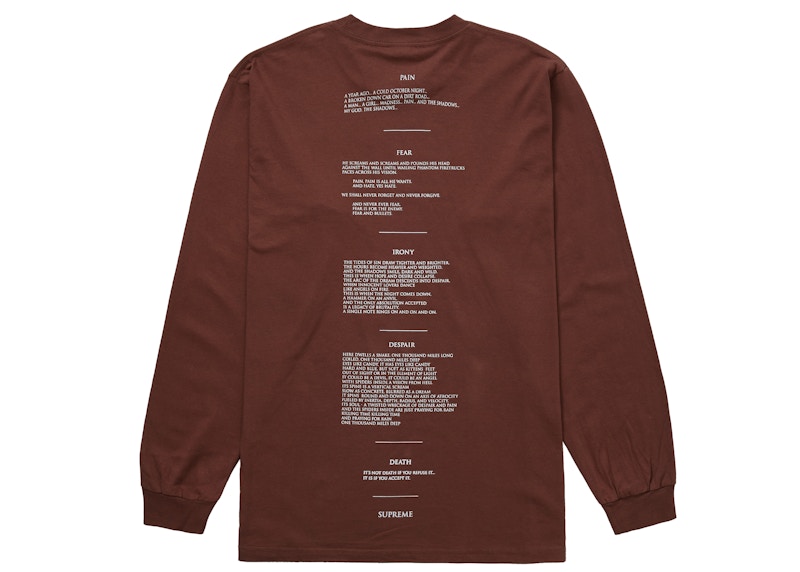 Order Supreme/The Crow Kaos Lengan Panjang Cokelat