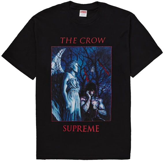 supreme-the-crow-tee-black