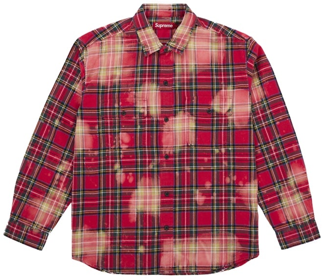 supreme-the-exorcist-flannel-shirt-red
