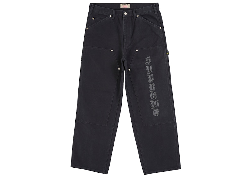 Supreme The Great China Wall Double Knee Painter Pant Black