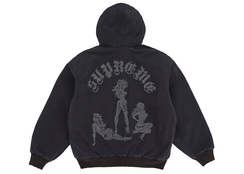 Lookbook Supreme The Great China Wall Jaket Kerja Hoodie Hitam