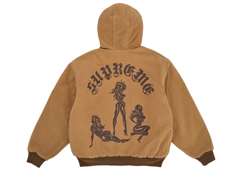 Lookbook Supreme 長城連帽工裝外套 棕色