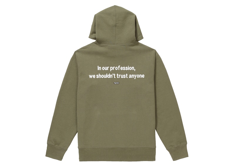 Order Supreme The Killer Hooded Sweatshirt Light Olive