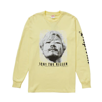 Supreme The Killer L/S Tee Pale Yellow