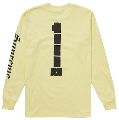 슈프림 킬러 롱슬리브 티셔츠 페일 옐로우
Order 슈프림 킬러 롱슬리브 티셔츠 페일 옐로우