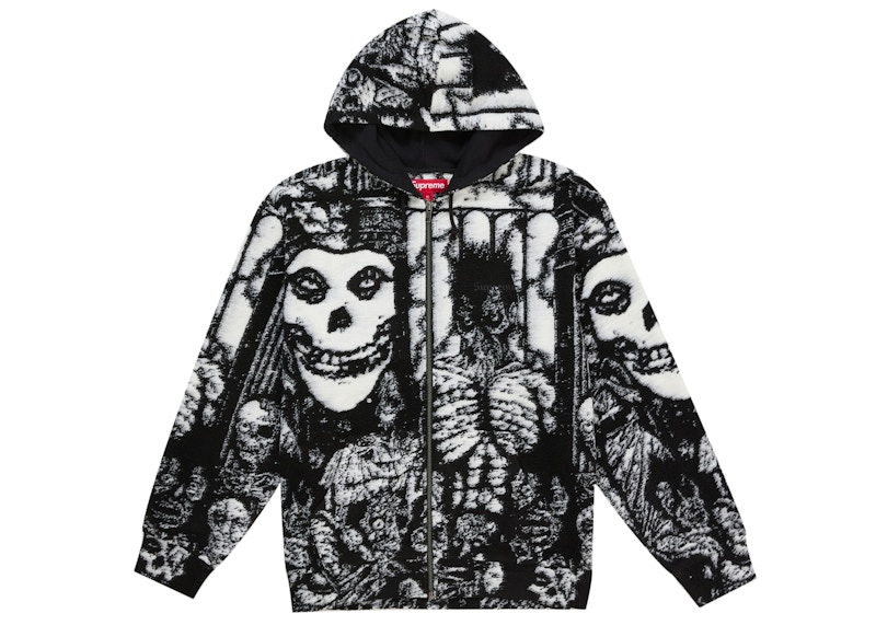 Supreme The Misfits Zip Up Hooded Sweater Black
