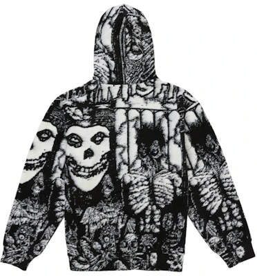 Supreme The Misfits拉链连帽卫衣 黑色 Order Supreme The Misfits拉链连帽卫衣 黑色