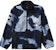 Supreme The North Face Bleached Denim Print Fleece Jacket Indigo
