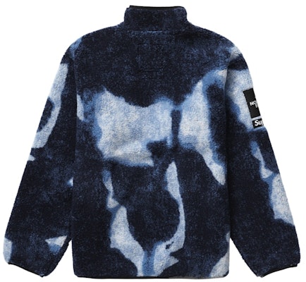 Supreme The North Face Bleached Denim Print Fleece Jacket Indigo Order Supreme The North Face Bleached Denim Print Fleece Jacket Indigo