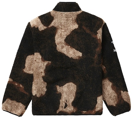 Supreme The North Face Bleached Denim Print Fleece Jacket Black Order Supreme The North Face Bleached Denim Print Fleece Jacket Black