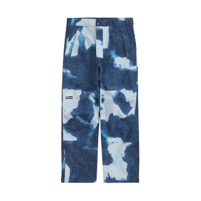 Supreme TNF Bleached Denim Print Mountain Pant Indigo