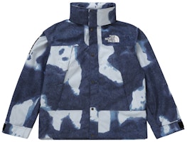 Supreme The North Face Bleached Denim Print Mountain Jacket Indigo Supreme The North Face Bleached Denim Print Mountain Jacket Indigo
