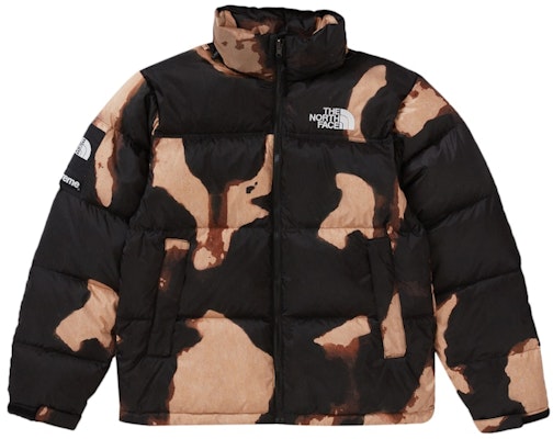 Supreme The North Face Bleached Denim Print Nuptse Jacket Black Buy Supreme The North Face Bleached Denim Print Nuptse Jacket Black