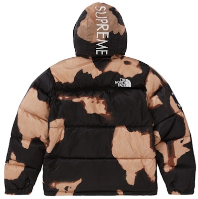 Supreme The North Face Bleached Denim Print Nuptse Jacket Black Lookbook Supreme The North Face Bleached Denim Print Nuptse Jacket Black