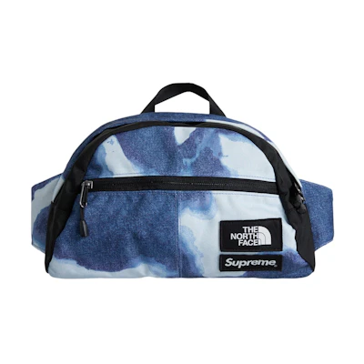 Supreme TNF Bleached Denim Print Roo II Indigo