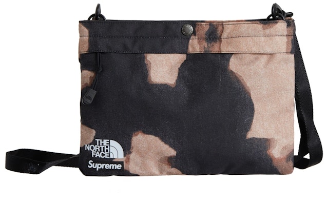 Supreme The North Face Bleached Denim Print Shoulder Bag Black Buy Supreme The North Face Bleached Denim Print Shoulder Bag Black