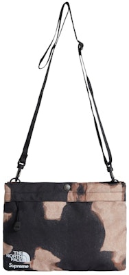 Supreme The North Face Bleached Denim Print Shoulder Bag Black Order Supreme The North Face Bleached Denim Print Shoulder Bag Black