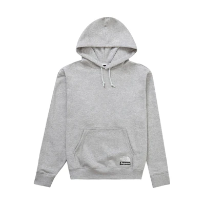Supreme TNF Convertible Hooded Sweatshirt Heather Grey