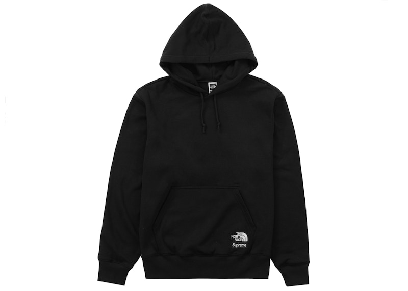 Supreme TNF Convertible Hooded Sweatshirt Black