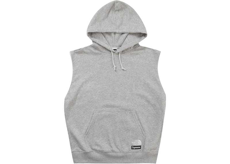 Order Sudadera Supreme The North Face con Capucha Convertible Gris Jaspeado.