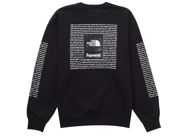 Supreme TNF Crewneck Black