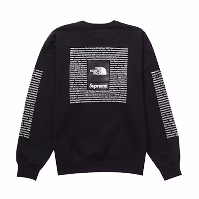 Supreme TNF Crewneck Black
