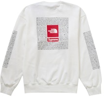 Supreme The North Face Crewneck White Supreme The North Face Crewneck White