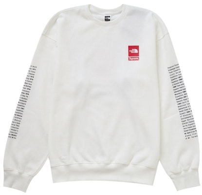 シュプリーム ザ・ノース・フェイス クルーネック ホワイト Order シュプリーム ザ・ノース・フェイス クルーネック ホワイト