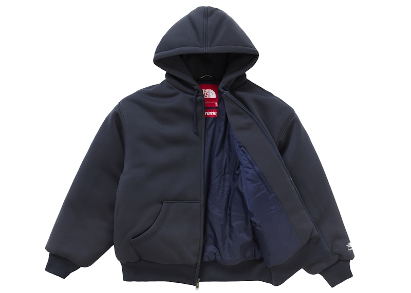Lookbook Supreme x The North Face 海軍藍羽絨連帽拉鍊衛衣