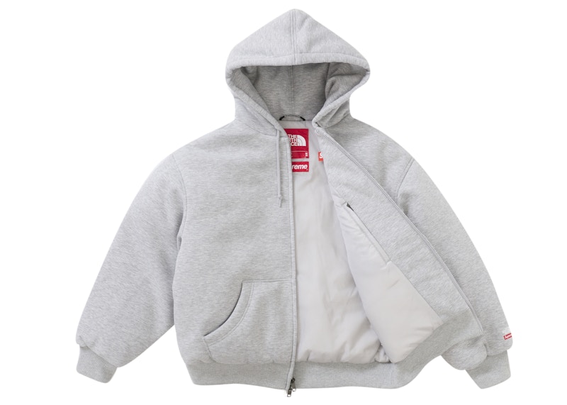 Lookbook Sudadera con Capucha Relleno de Plumón Supreme The North Face Gris Jaspeado