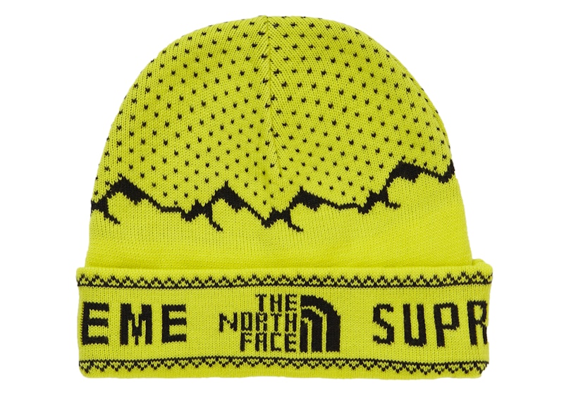 Supreme The North Face Fold Beanie Sulphur