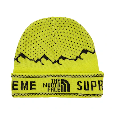 Supreme The North Face Fold Beanie Sulphur