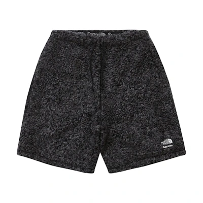 Supreme TNF High Pile Fleece Short Black