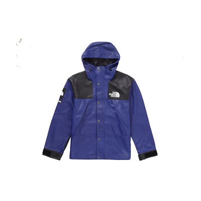 Supreme The North Face Leather Mountain Parka Royal