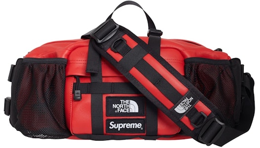 Supreme x The North Face 紅色皮革山系腰包 Buy Supreme x The North Face 紅色皮革山系腰包