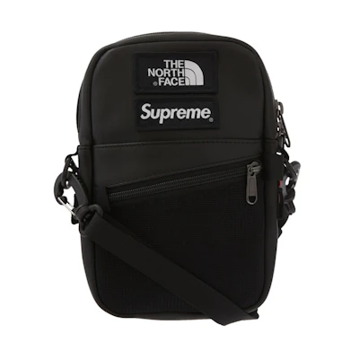 Supreme The North Face Leather Shoulder Bag Black