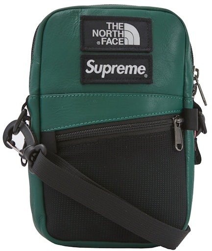 supreme-the-north-face-leather-shoulder-bag-dark-green