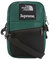 Supreme The North Face Leather Shoulder Bag Dark Green Supreme The North Face Leather Shoulder Bag Dark Green