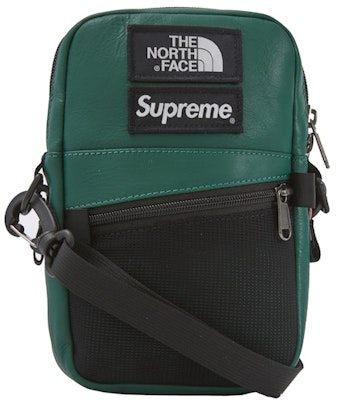 Supreme The North Face Leather Shoulder Bag Dark Green Buy Supreme The North Face Leather Shoulder Bag Dark Green
